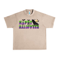 French Oak happy halloween Urban Heavy Tee - BundleAndBundleShop
