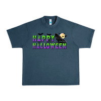 Midnight Navy happy halloween Urban Heavy Tee - BundleAndBundleShop