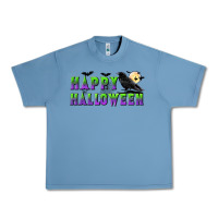 Pebble Blue happy halloween Urban Heavy Tee - BundleAndBundleShop