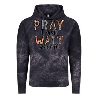 Cloud Black Pray Trust Wait Repeat Vintage Hoodie - CowhideDigitalArt