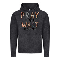 Vintage Black Pray Trust Wait Repeat Vintage Hoodie - CowhideDigitalArt