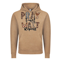 Vintage Coffee Pray Trust Wait Repeat Vintage Hoodie - CowhideDigitalArt