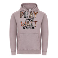 Vintage Zinc Pray Trust Wait Repeat Vintage Hoodie - CowhideDigitalArt