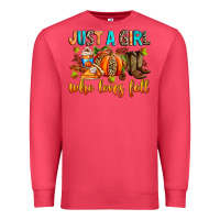 Cardinal Just a girl who loves Fall Premium Sweatshirt - RanaPortraitStore