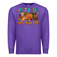 Purple Just a girl who loves Fall Premium Sweatshirt - RanaPortraitStore