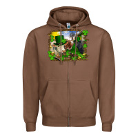Chestnut St patrick's day cows Zipper Hoodie - RanaPortraitStore