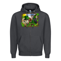 Smoke St patrick's day cows Zipper Hoodie - RanaPortraitStore