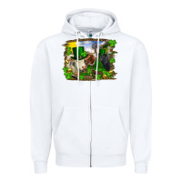 White St patrick's day cows Zipper Hoodie - RanaPortraitStore