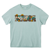 Arona mama sunflower leopard Heavy Core Tee - OliviaCreatesArt