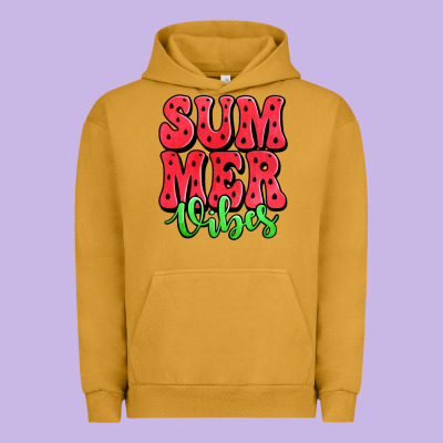 Summer Vibes Watermelon Urban Hoodie Designed By Jasminsmagicworld