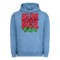 Pigment Pebble Blue summer vibes watermelon Urban Hoodie - Jasminsmagicworld