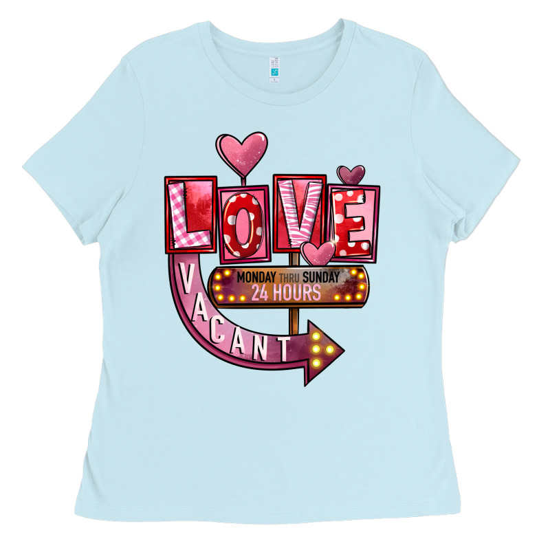 Valentines Day Love Vacant Ladies Tee by FaDigitalArtStudio | Teevron
