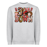 Heather Grey three up three down baseball Heavyweight Sweatshirt - Jasminsmagicworld