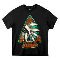 Black indian headdress arrowhead Heavy Core Tee - Jasminsmagicworld