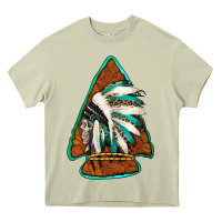 Mossy indian headdress arrowhead Heavy Core Tee - Jasminsmagicworld