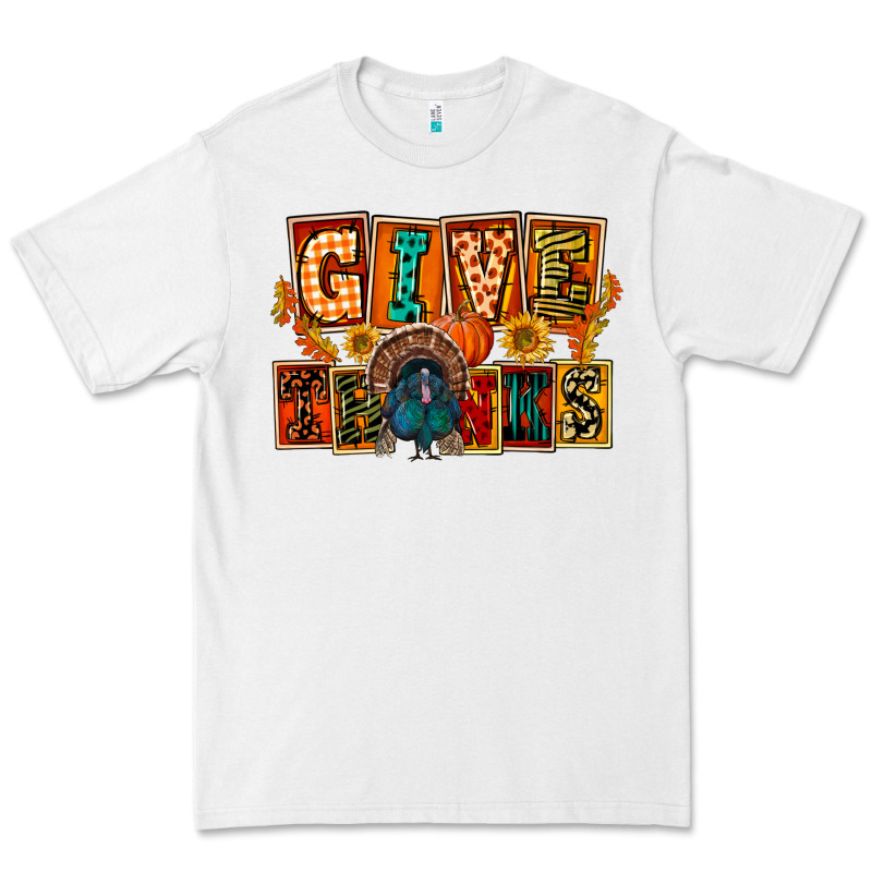 Give Thanks Thanksgiving Premium Tee by FaDigitalArtStudio | Teevron