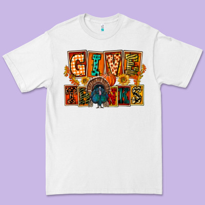 Give Thanks Thanksgiving Premium Tee Designed By Fadigitalartstudio