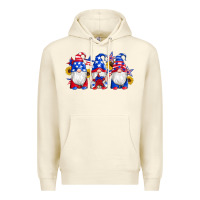 Sandshell american flag gnomes sunflowers star Premium Hoodie - Artiststas