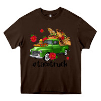 Chocolate Brown tacotruck olivia Heavy Core Tee - OliviaCreatesArt