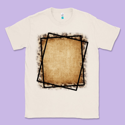Burlap And Leopard  Black Frame Classic Tee Designed By Cowcowdesign
