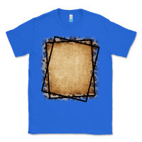 True Royal Burlap and Leopard  Black Frame Classic Tee - CowCowDesign