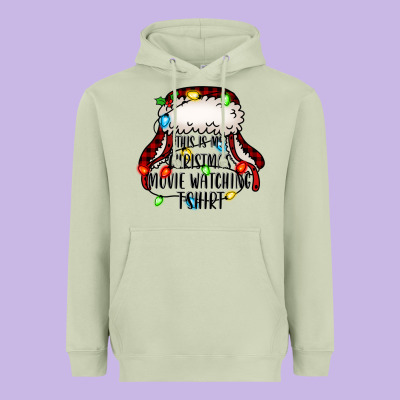 This Is My Christmas Movie Watching Heavyweight Hoodie Designed By Jasminsmagicworld
