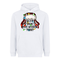 White this is my Christmas movie watching Heavyweight Hoodie - Jasminsmagicworld