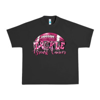 Pigment Black Tickle Breast Cancer Football Urban Heavy Tee - FaDigitalArtStudio