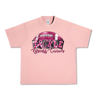 Salmon Tickle Breast Cancer Football Urban Heavy Tee - FaDigitalArtStudio