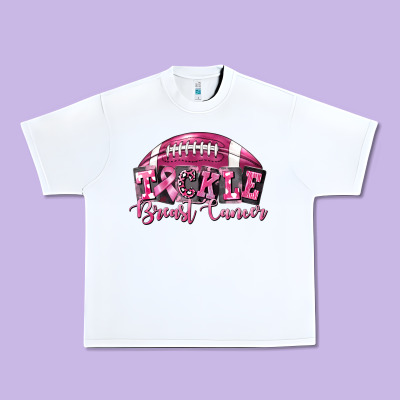 Tickle Breast Cancer Football Urban Heavy Tee Designed By Fadigitalartstudio