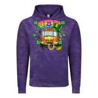 Cloud Purple st. patricks day school bus Vintage Hoodie - SublimationCraftShop