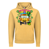Vintage Mustard st. patricks day school bus Vintage Hoodie - SublimationCraftShop