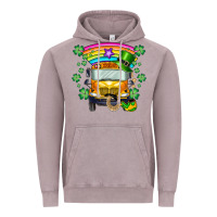 Vintage Zinc st. patricks day school bus Vintage Hoodie - SublimationCraftShop