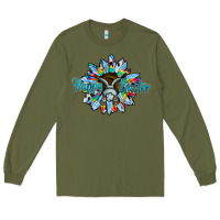 Army Green happy easter sunflower Long Sleeve Tee - CowhideDigitalArt