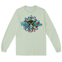 Matcha happy easter sunflower Long Sleeve Tee - CowhideDigitalArt