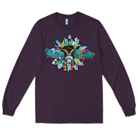 Plum happy easter sunflower Long Sleeve Tee - CowhideDigitalArt