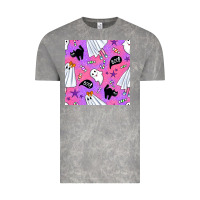 Cloud Rock cute ghost halloween seamless pattern Vintage Tee - BundleAndBundleShop