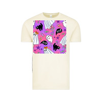 Vintage Arctic cute ghost halloween seamless pattern Vintage Tee - BundleAndBundleShop