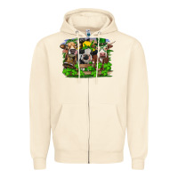 Sandshell St patrick's day heifers Zipper Hoodie - RanaPortraitStore
