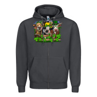 Smoke St patrick's day heifers Zipper Hoodie - RanaPortraitStore
