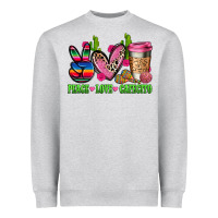 Heather Grey But first cafecito y chismecito Heavyweight Sweatshirt - RanaPortraitStore