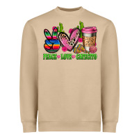 Mushroom But first cafecito y chismecito Heavyweight Sweatshirt - RanaPortraitStore