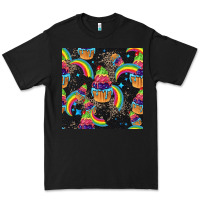 Black pride cupcake seamless pattern Premium Tee - FaDigitalArtStudio