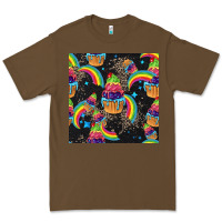 Cacao pride cupcake seamless pattern Premium Tee - FaDigitalArtStudio