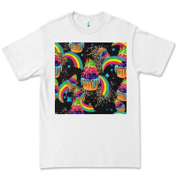 White pride cupcake seamless pattern Premium Tee - FaDigitalArtStudio