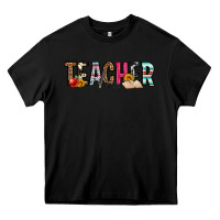 Black teacher Heavy Core Tee - OliviaCreatesArt