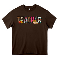 Chocolate Brown teacher Heavy Core Tee - OliviaCreatesArt