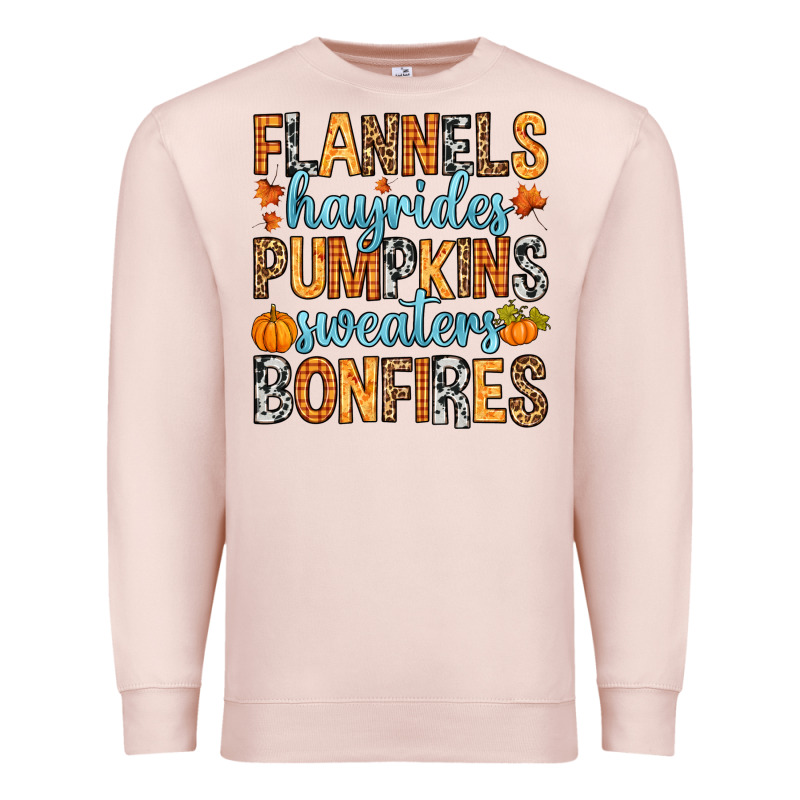 Flannels Hayrides Premium Sweatshirt by RanaPortraitStore | Teevron
