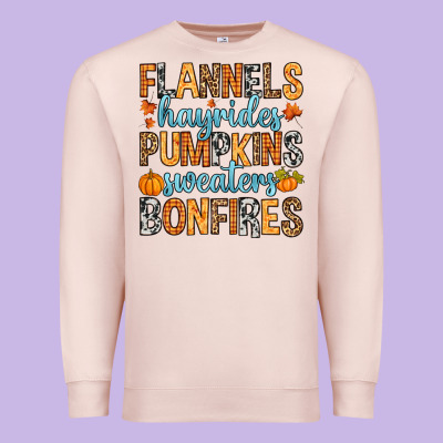 Flannels Hayrides Premium Sweatshirt Designed By Ranaportraitstore