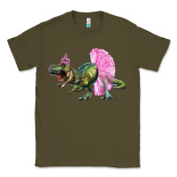 Army Green balerina t rex dinosaur with tutu Classic Tee - Artiststas